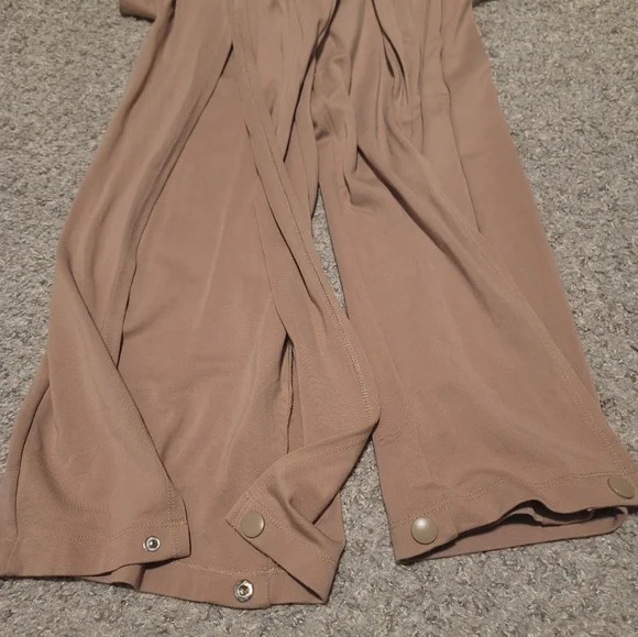 Creatures Of XIX CXIX make Moves High Waisted Slit Leg Pants Sand Beige Nude Sm - Picture 5 of 8